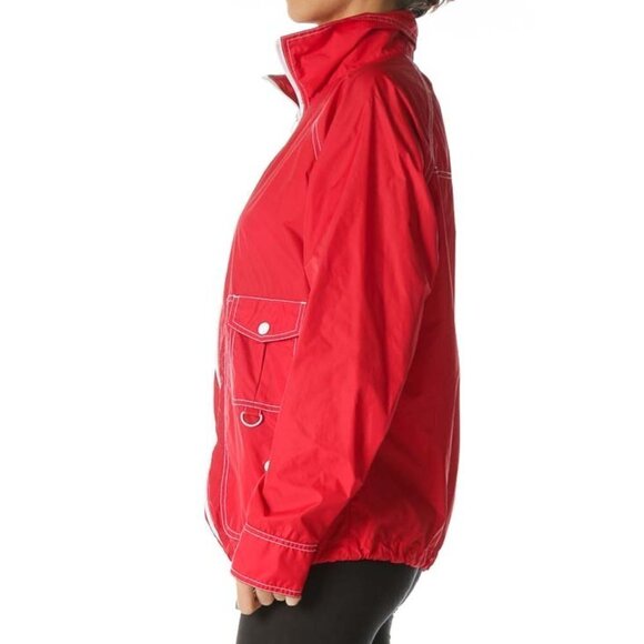 NAUTICA Red White-Topstitching Light Sports Jacket - Picture 2 of 3
